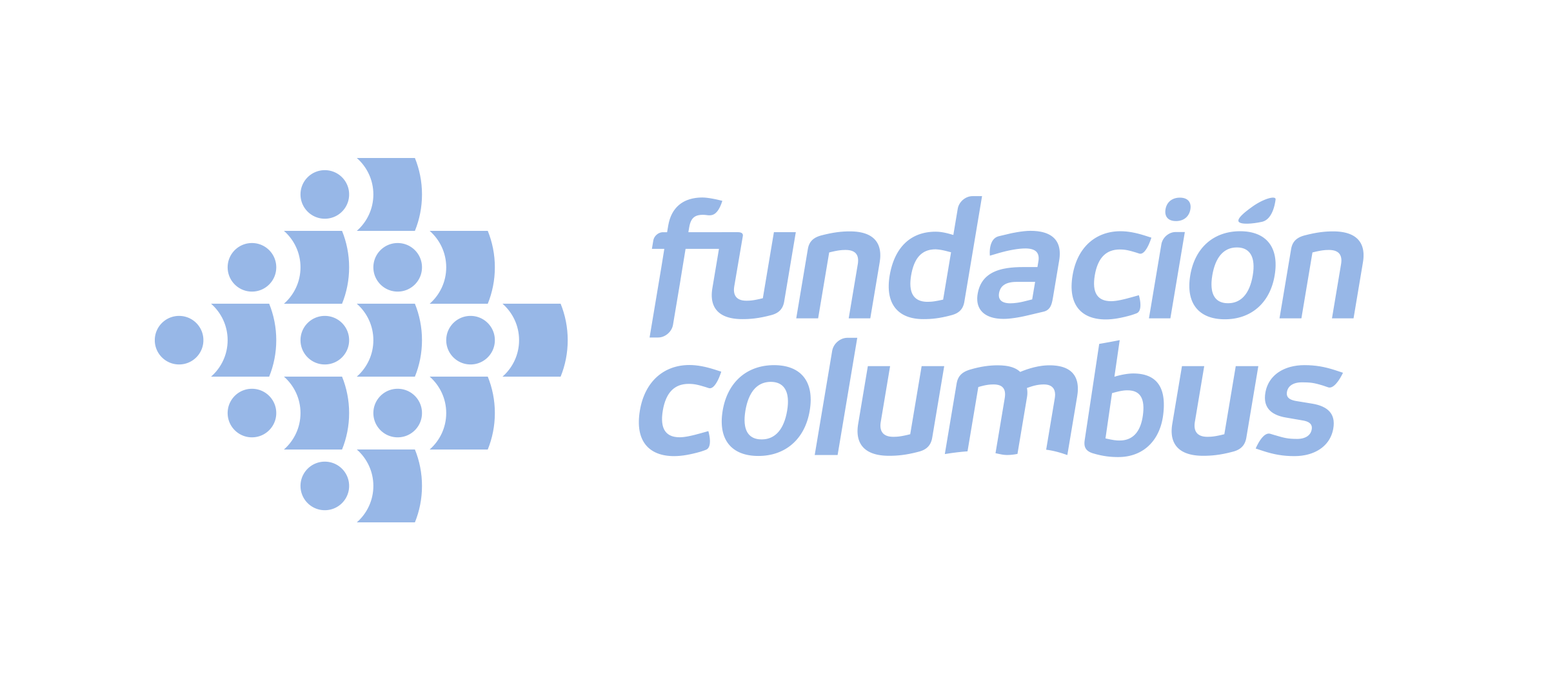 Logo fundación columbus azul